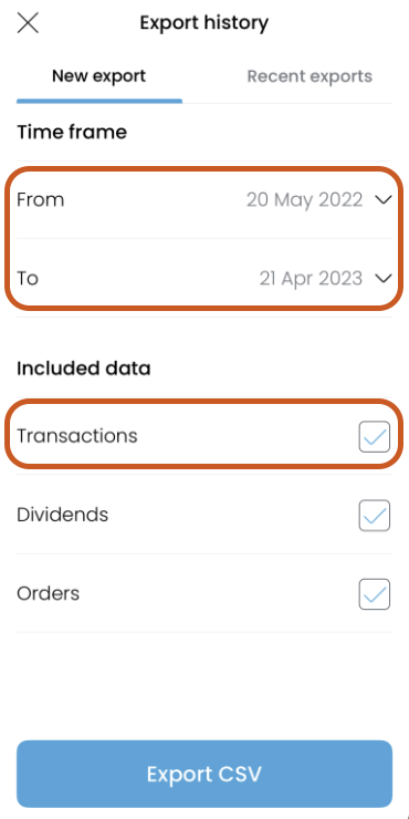 Trading export trades 5