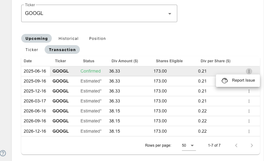 report-dividend-issue